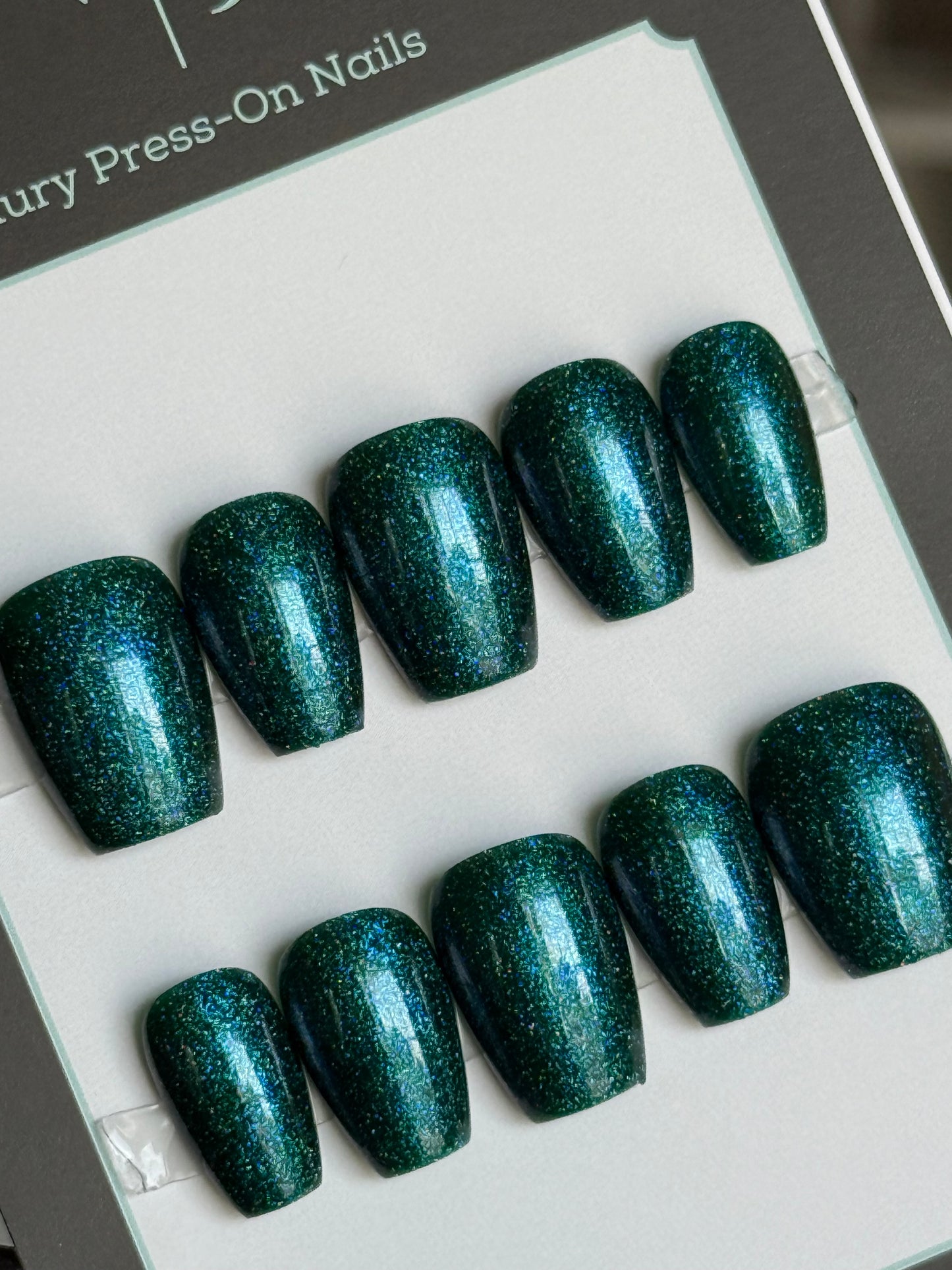 Dark Aqua Glitter