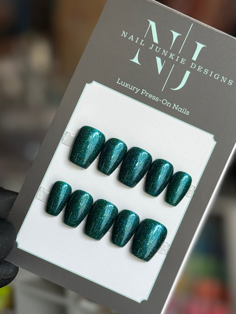 Dark Aqua Glitter