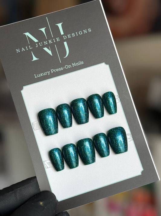 Dark Aqua Glitter